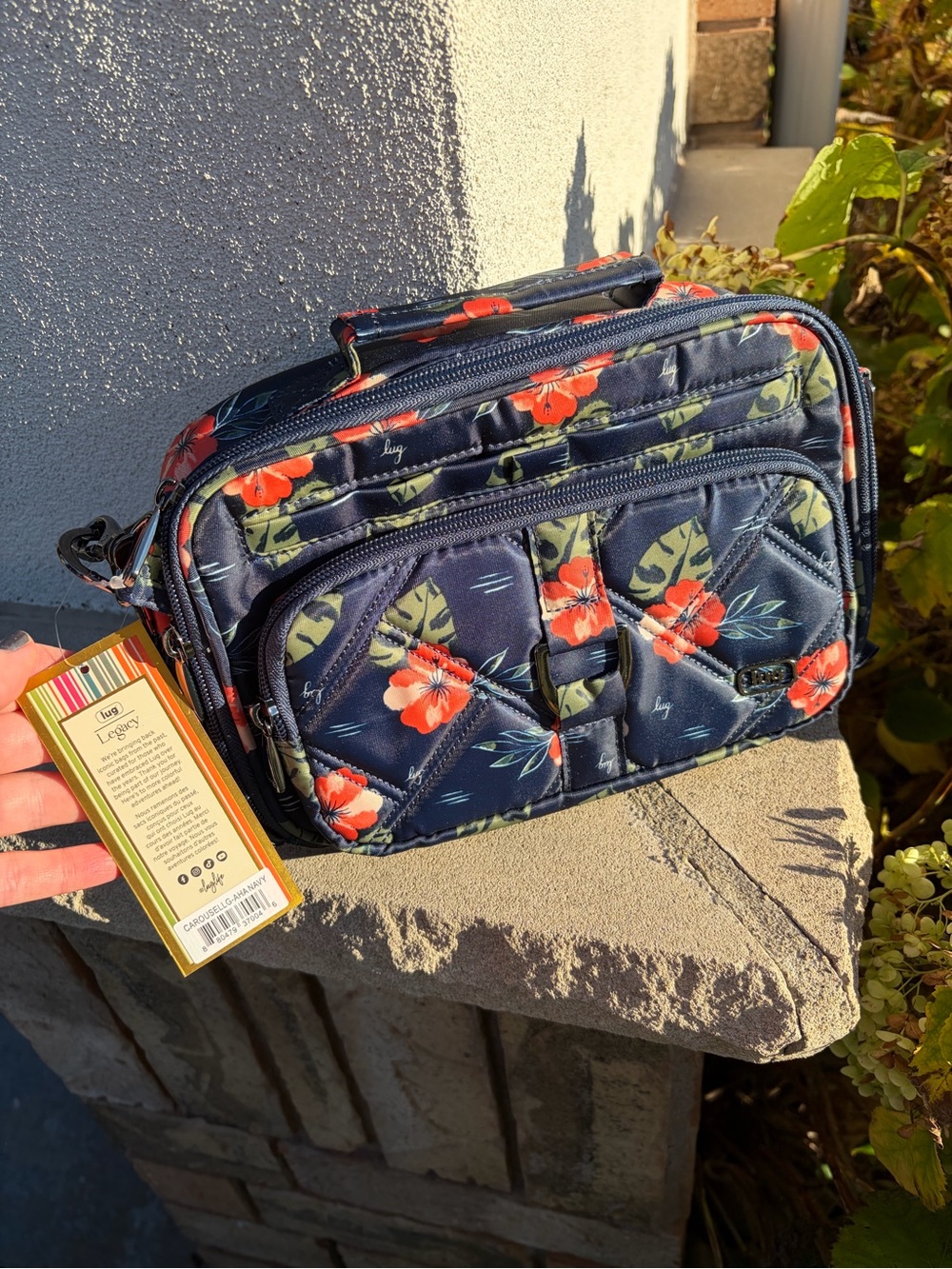 NWT Lug Carousel Crossbody Bag in Aloha Navy